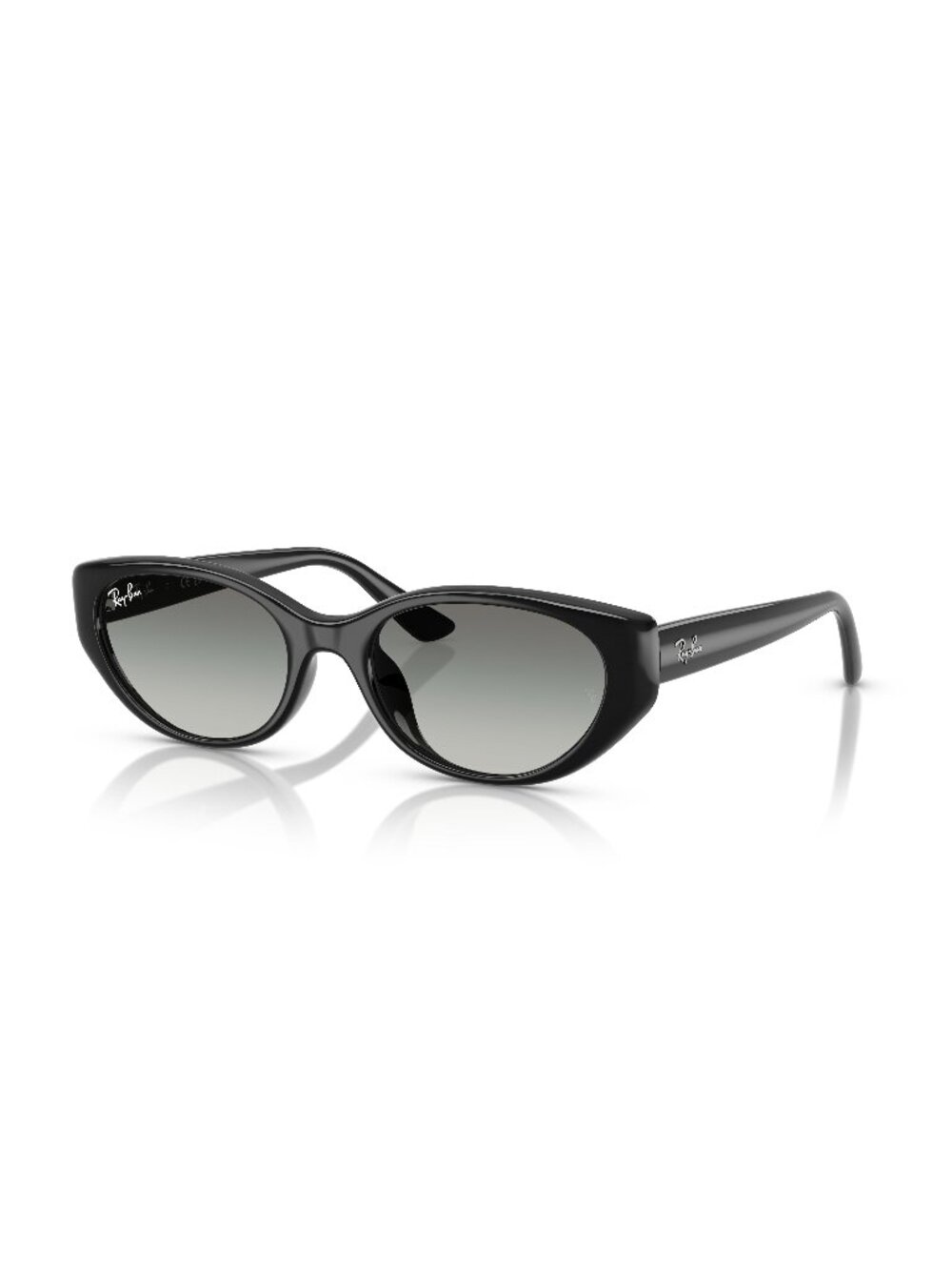 New Ray-Ban Unisex Sunglasses Black Grey Lens Injected Frame Ray Ban RB4457D 55